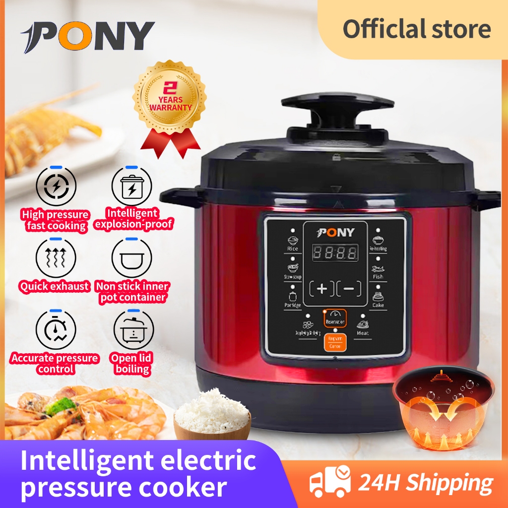 PONY Intelligent electric pressure cooker Rice Cooker Multifunction periuk nasi electric cooker High pressure fast cook