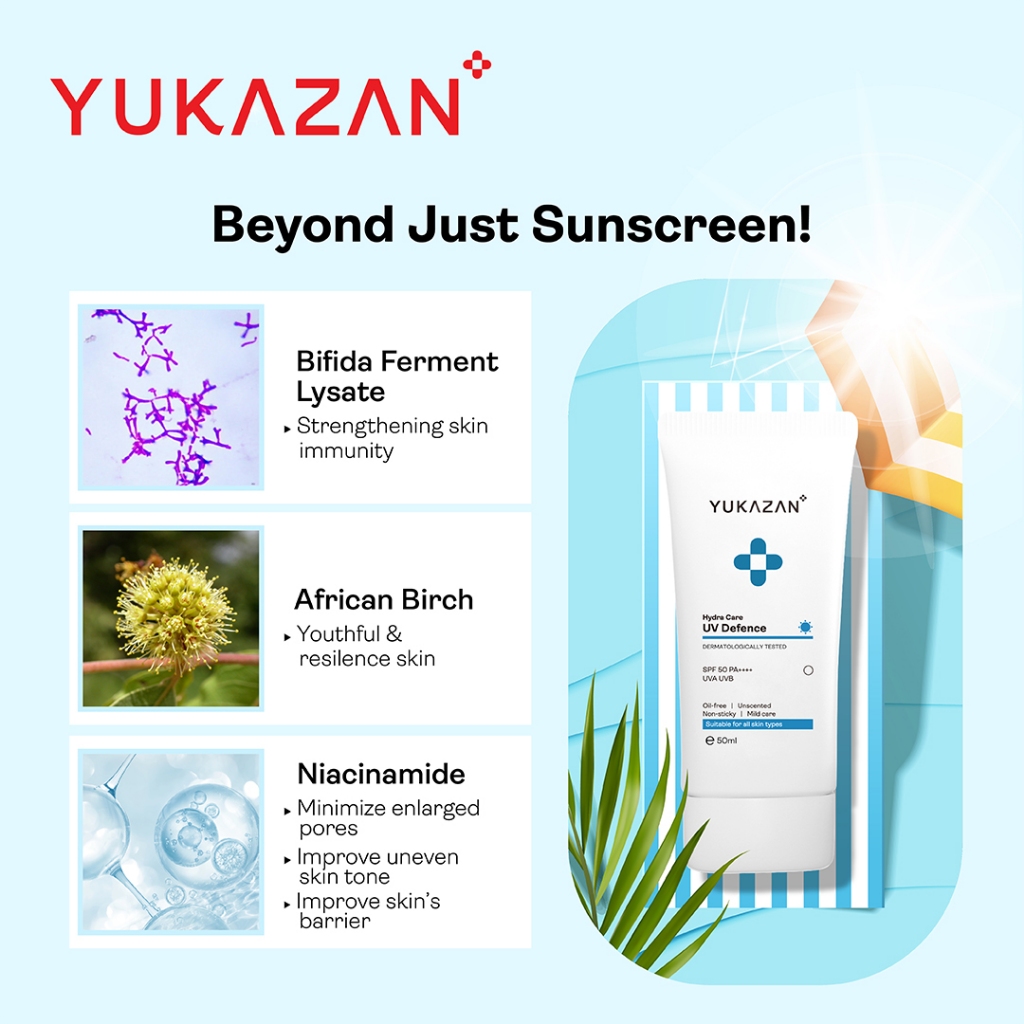 [EXP 2026 DEC] Yukazan Hydra Care UV Defence Sunscreen Sunblock SPF 50 PA++++