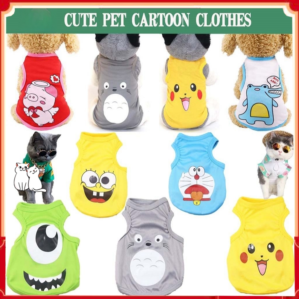 Baju Kucing Murah Cat Shirt Baju Kucing Comel Pet Cloth Clothes Shirt Dog Shirt kucing Fashion 宠物衣服 猫衣服