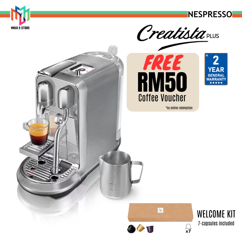 Nespresso Creatista Plus Capsule Espresso Coffee Machine J520MEMENE