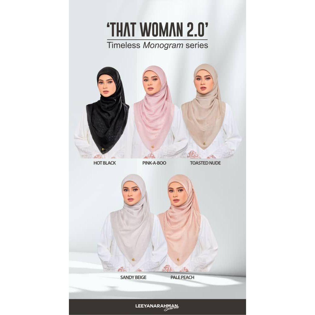 LEEYANARAHMAN PLAIN DELIGHT RAYA / THAT WOMAN 2.0 / MONOGRAM CRAVING / TIMELESS SERIES 2023 THAT WOMAN CHIFFON WANGI