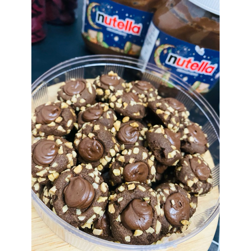 NUTELLA BUTTON | NUTELLA POD COOKIES MUSLIM PRODUK ( PURE BUTTER )