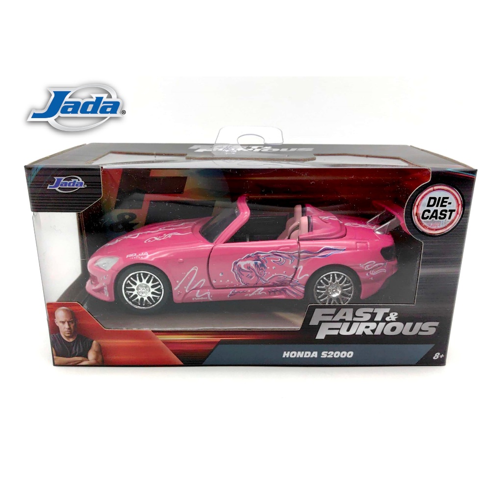 JADA 1:32 FAST & FURIOUS METAL DIE CAST SUKI'S HONDA S2000 (PINK) CAR MODEL COLLECTION 97610