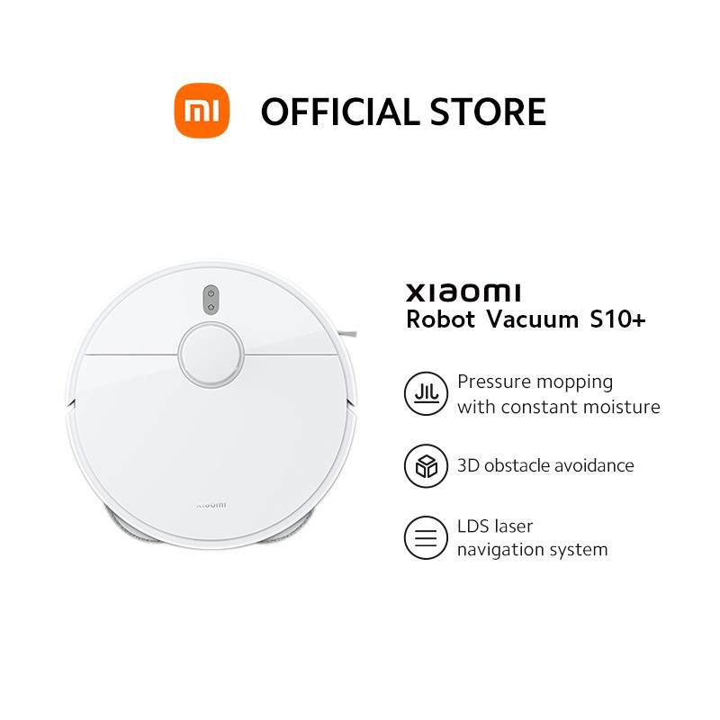 Xiaomi Robot Vacuum S10+ LDS laser navigation system/3D obstacle avoidance/4000Pa powerful fan blower/App control