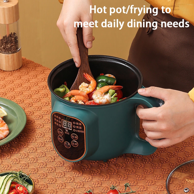 多功能电煮锅 Multifunctional Electric Cooking Pot 220V Mini Electric Pot Household Electric Pot Mini Rice Cooker Non Stick Pot