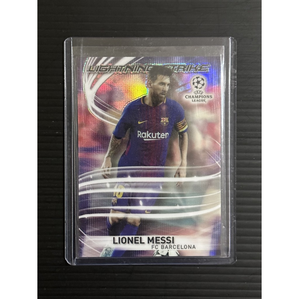 2017-18 TOPPS CHROME LIONEL MESSI LIGHTNING STRIKE REFRACTOR BARCELONA SP