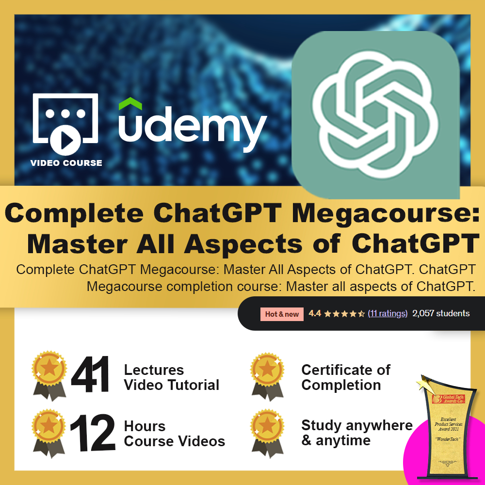 [Video Course]  Complete ChatGPT Megacourse: Master All Aspects of ChatGPT