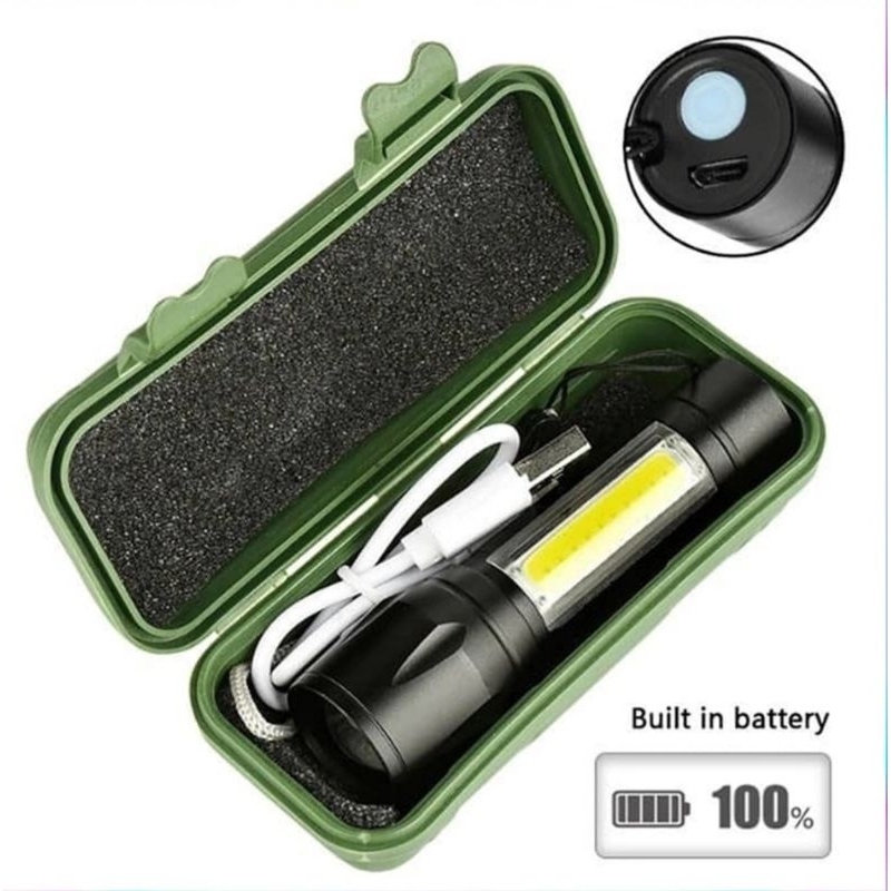 (K) Portable Multifunctional Mini USB Touchlight 迷你多功能手电筒