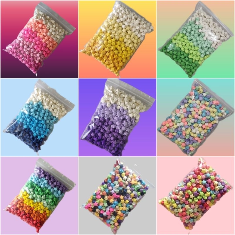 LOCAL + MURAH Handmade Stars Ready Make Stars Folded 现货手工星星成品