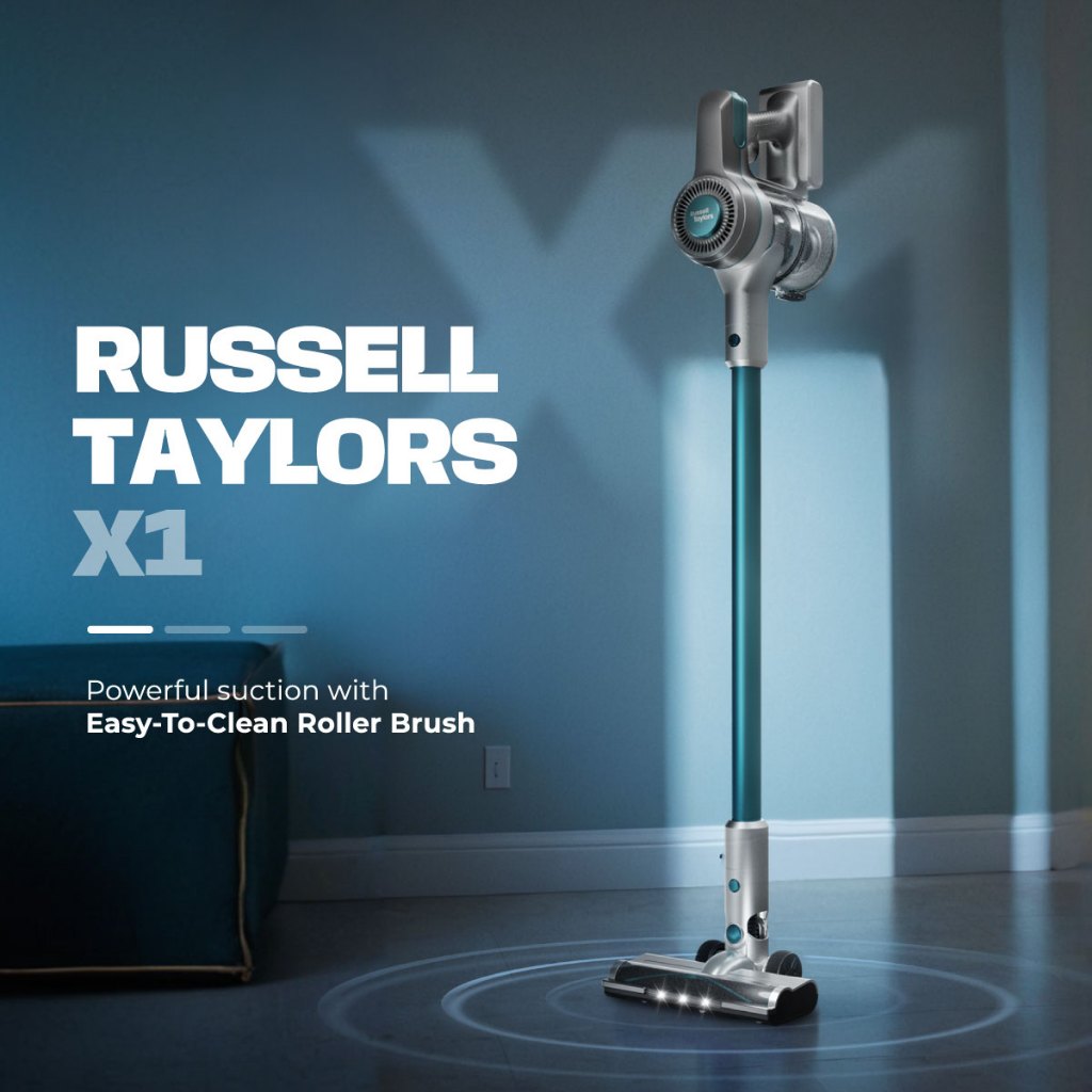 Russell Taylors Versatile Cordless Vacuum Cleaner Vakum Tanpa Wayar X1