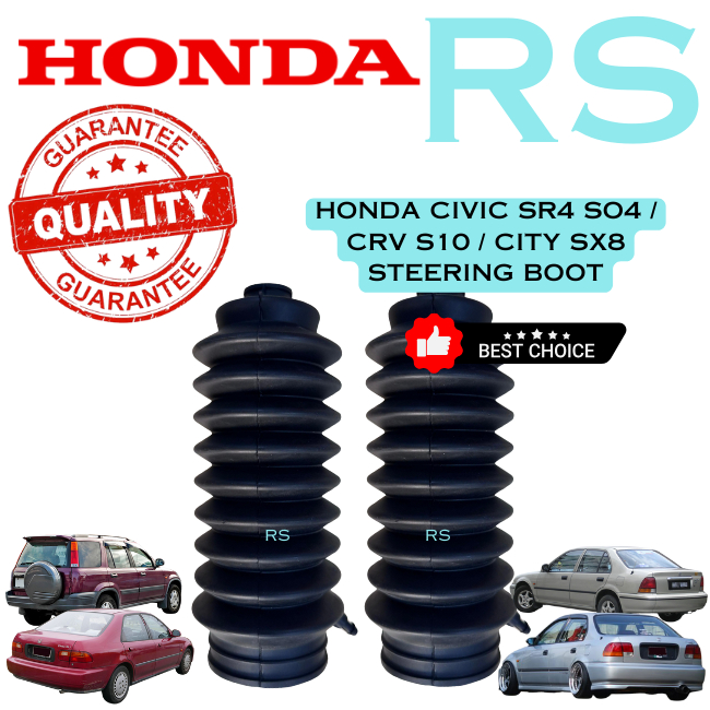 Honda Civic SR4 SO4, Crv S10, City SX8 [53534-SR3-N52] Steering Boot (1 Pair)