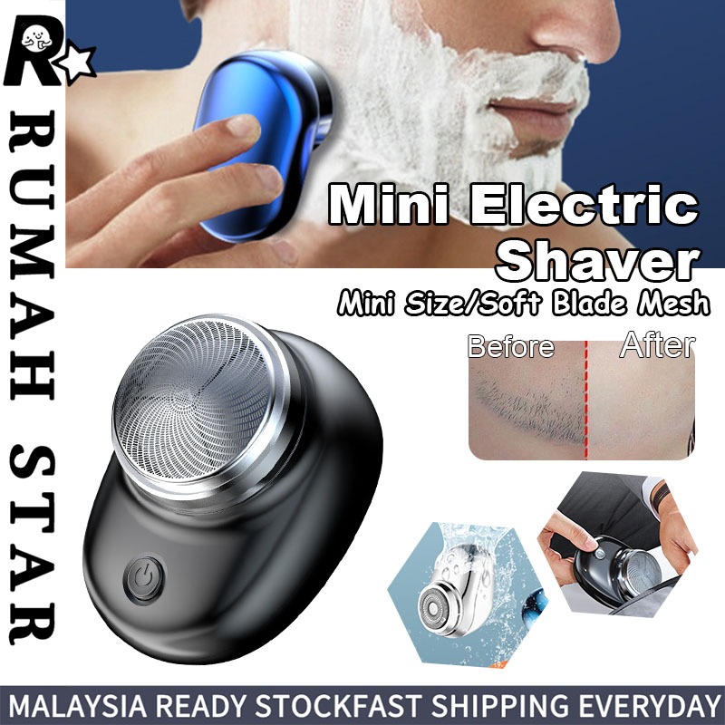 Mini Electric Shaver Waterproof Portable Beard Razor Easy To Carry Portable Mini Waterproof Electric Shaver Travel Beard