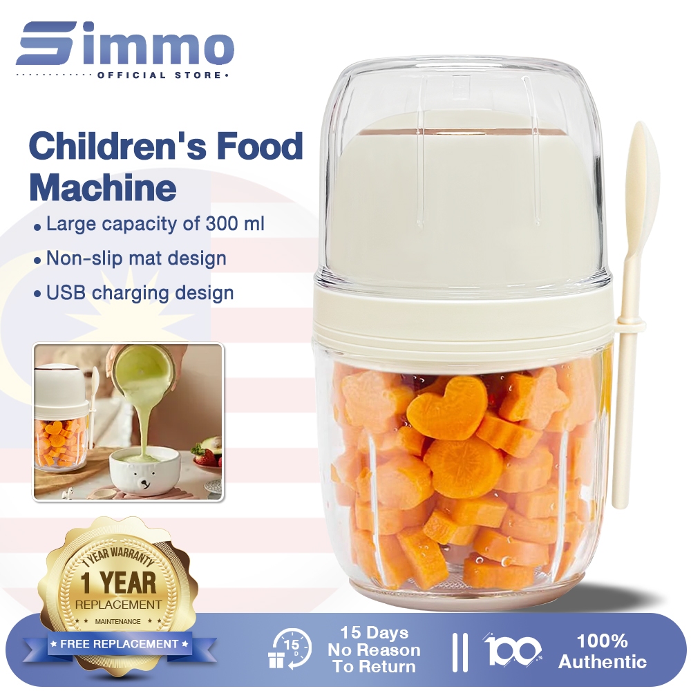 Simmo Chopper Blender Cordless Baby Food Processor Electric Mini Blender Household Puree Chopper Garlic Churn