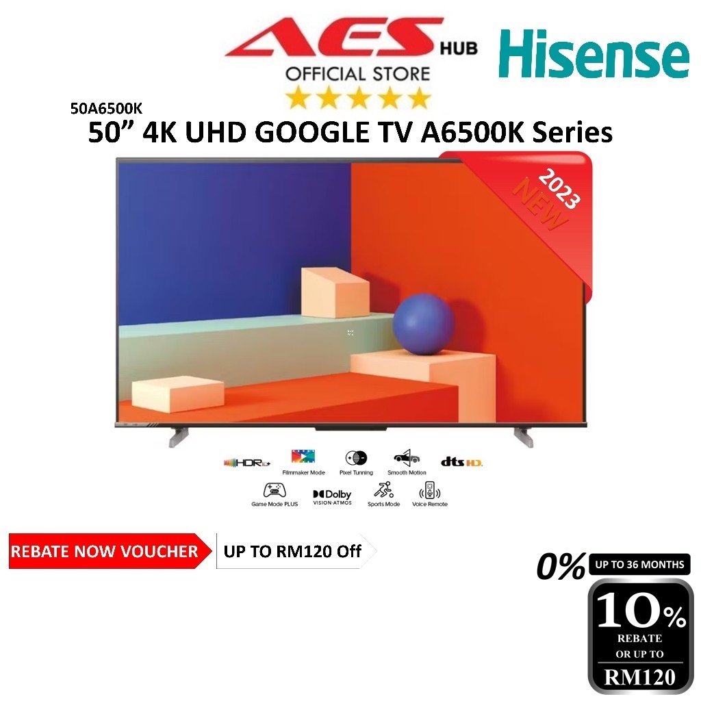 CAN SETUP Hisense 75" 65" 55" 50" Inch 4K Smart TV UHD Google TV Latest Version Of Android TV 50 电视 電視機 A6500K