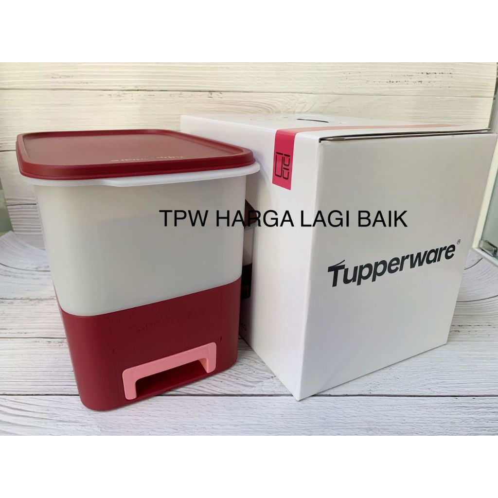 Tupperware Rice Smart Dispenser , Bekas Beras, Tong Beras 5kg