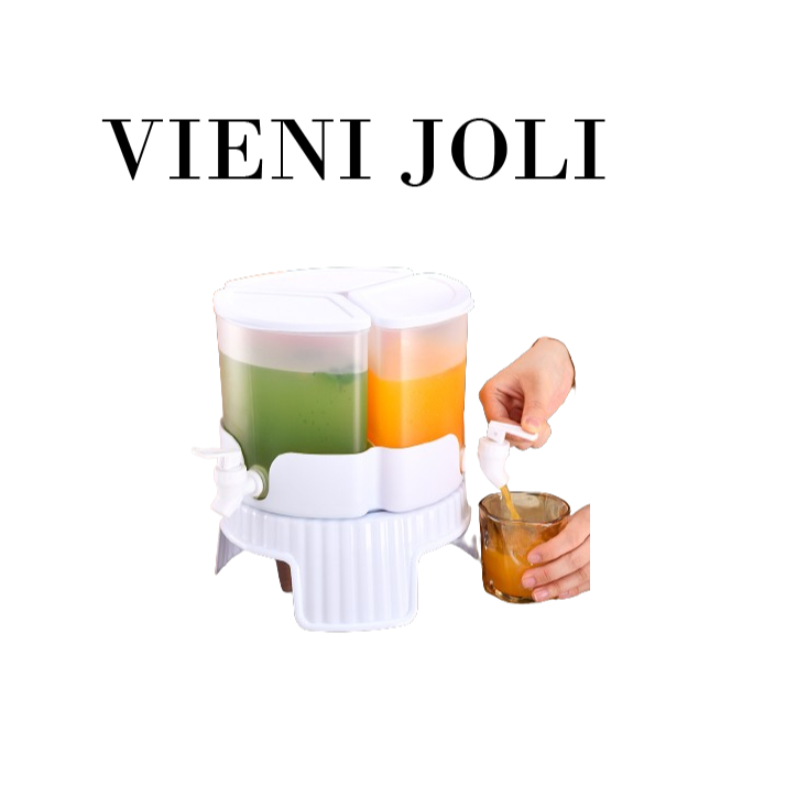 Upgraded VIENI JOLI 5.2L Balang Air Hari Raya Mak Suka  3 in 1  Rotatable Beverage Dispenser With Stand water dispenser