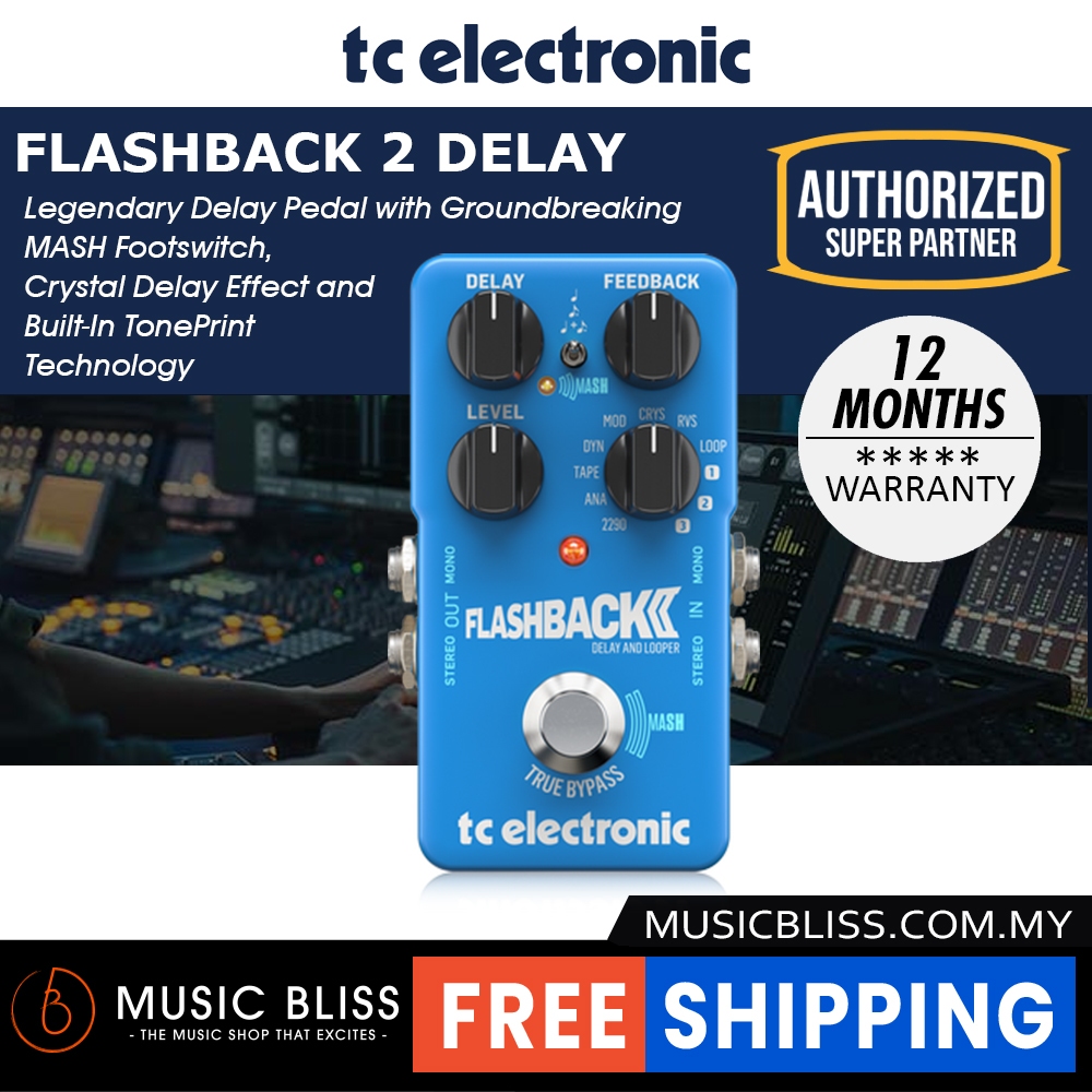 TC Electronic Flashback 2 Delay Guitar Effects Pedal