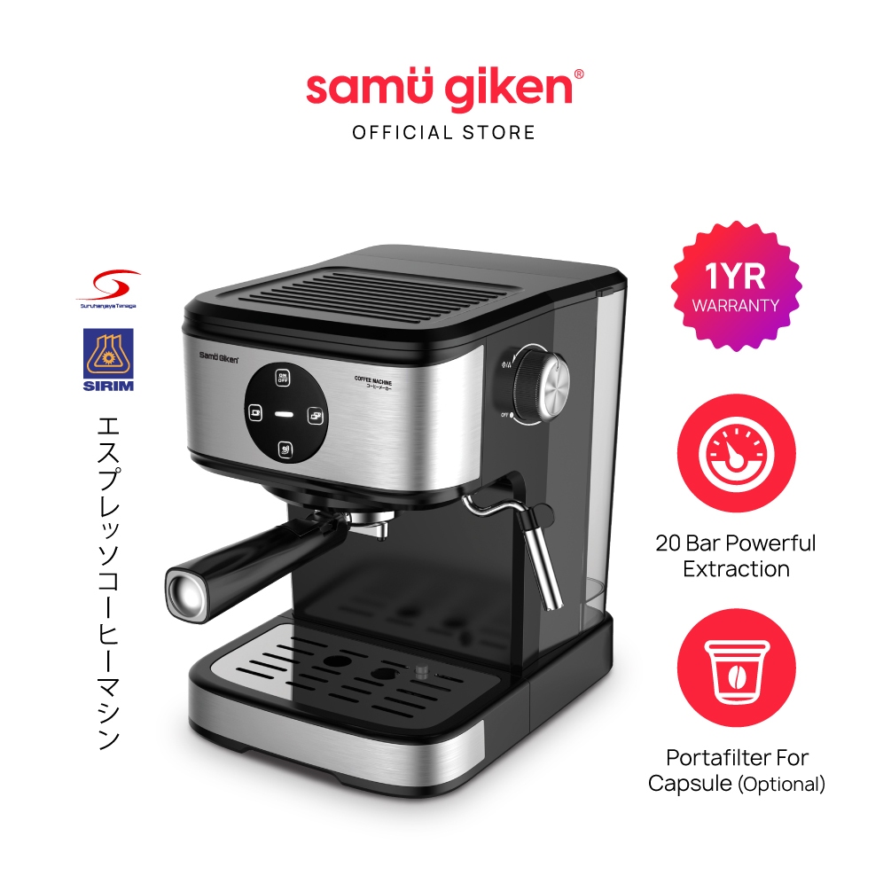 Samu Giken Espresso Coffee Milk Bubble Maker Machine (20 Bar) Model CM60SS+