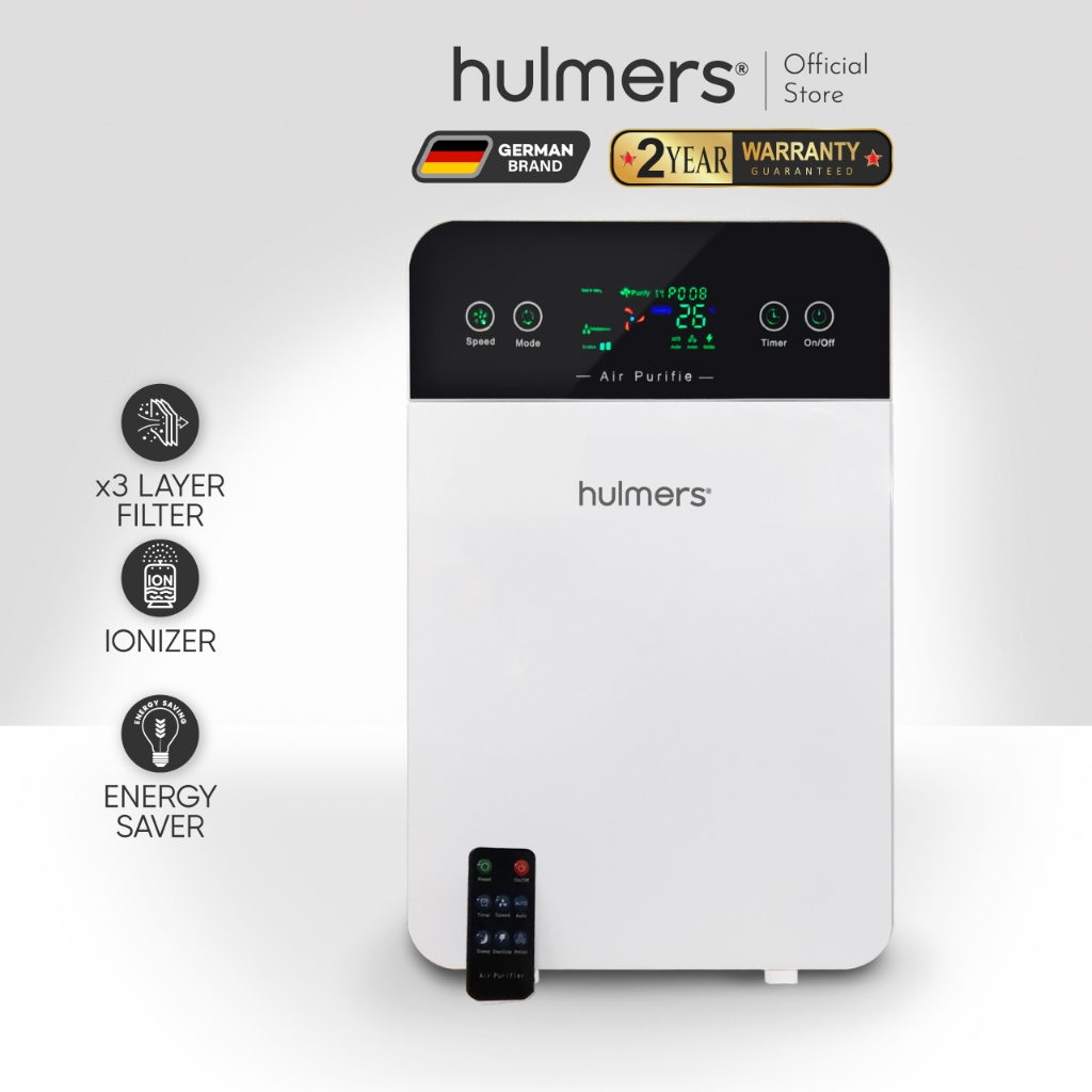 Hulmers - Indoor Air Purifier Anti PM2.5 with 3 Layers HEPA High Efficiency Filter