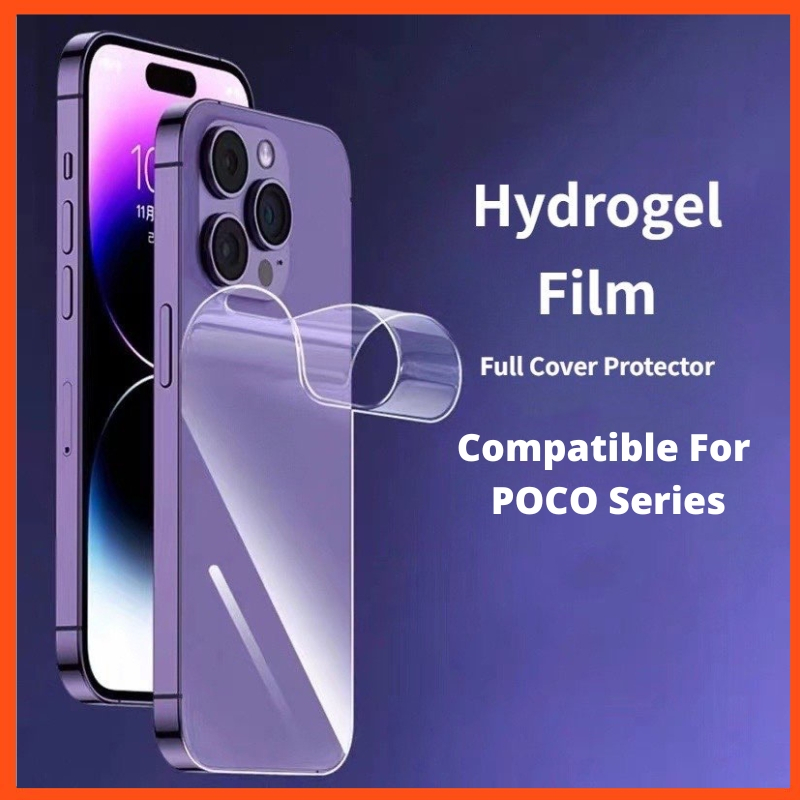 Back Protector For POCO M6 PRO 4G M5S M5  HYDROGEL FILM HD CLEAR sticker