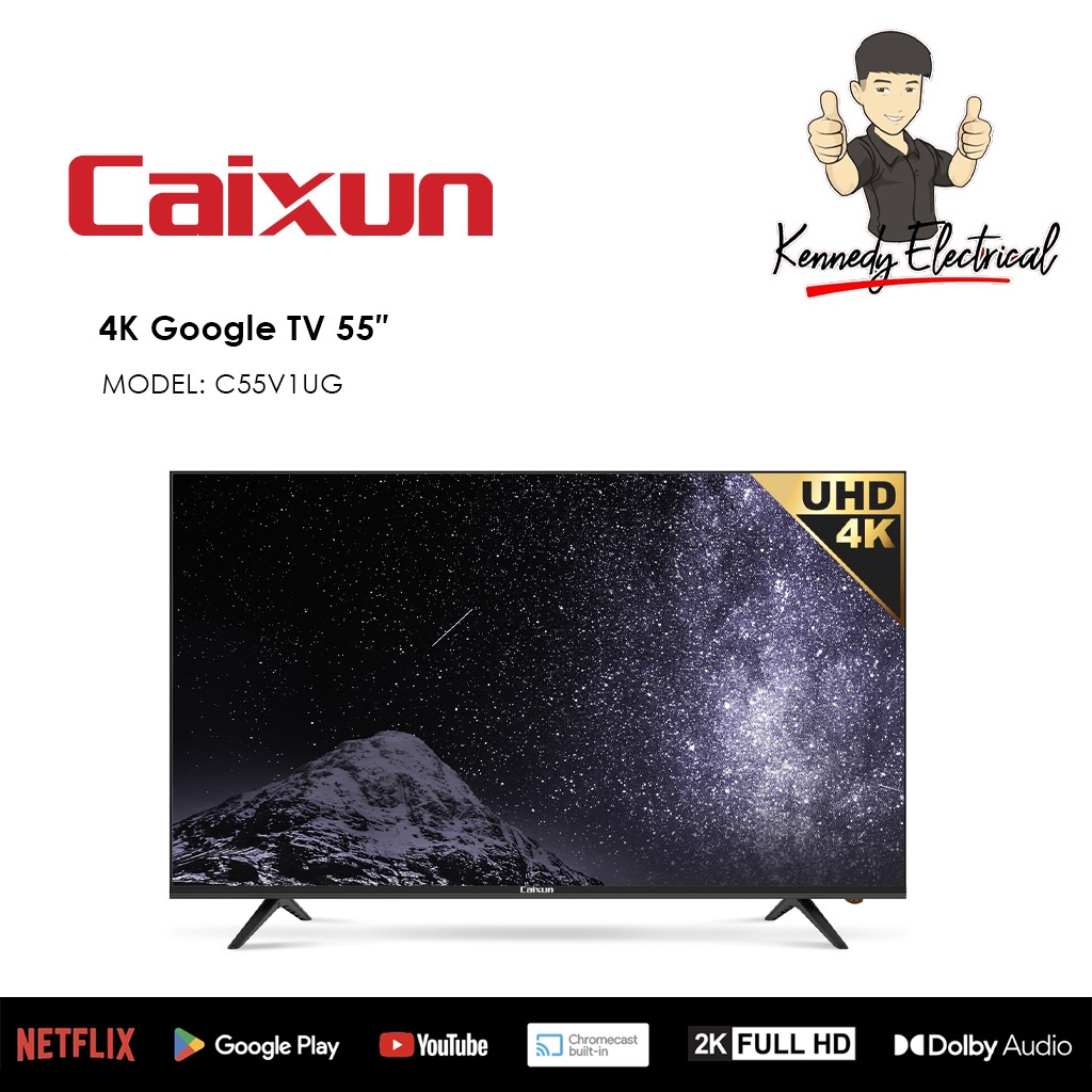 CAIXUN 4K Google TV 55″ C55V1UG