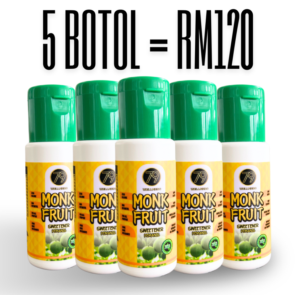 [BUY 5 for RM120] 79 Wellness Monk Fruit Sweetener Pemanis Natural Sweetener Non-Erythritol Zero Calorie