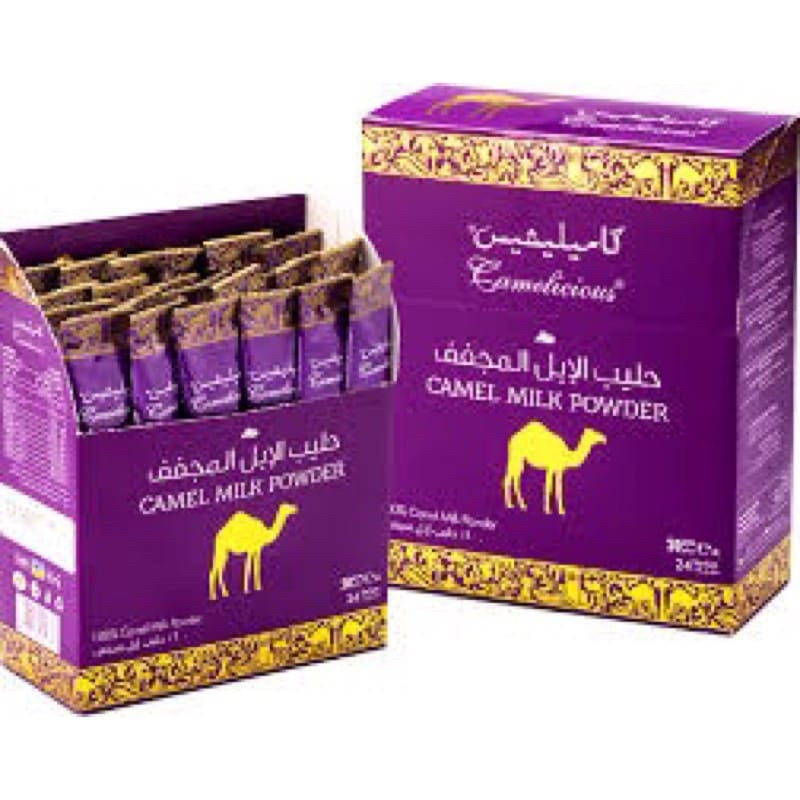 Susu unta Camel Milk Powder Sachet Camelicious NEW STOCK imported from UAE 🇦🇪original(20g x 24)