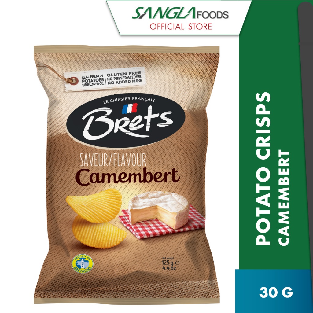 Brets Potato Crisps with Camembert Cheese Flavor 125g