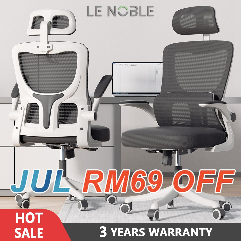 【LENOBLE BRAND】 418 Office Chair Gaming Chair Ergonomic Chair Computer Chair Kerusi Gaming - 3 Years Official Warranty