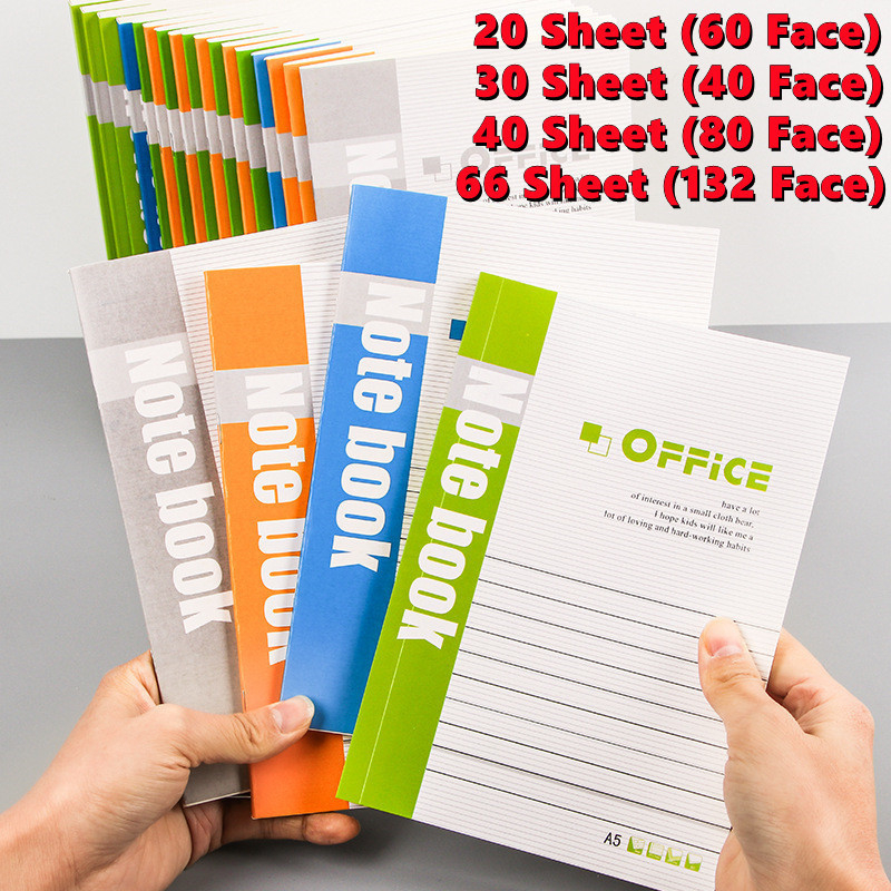 A5 Office NoteBook Thickened 32K Diary Business School Children Dairy Note Stationery Study Planner Memo pad Buku Nota