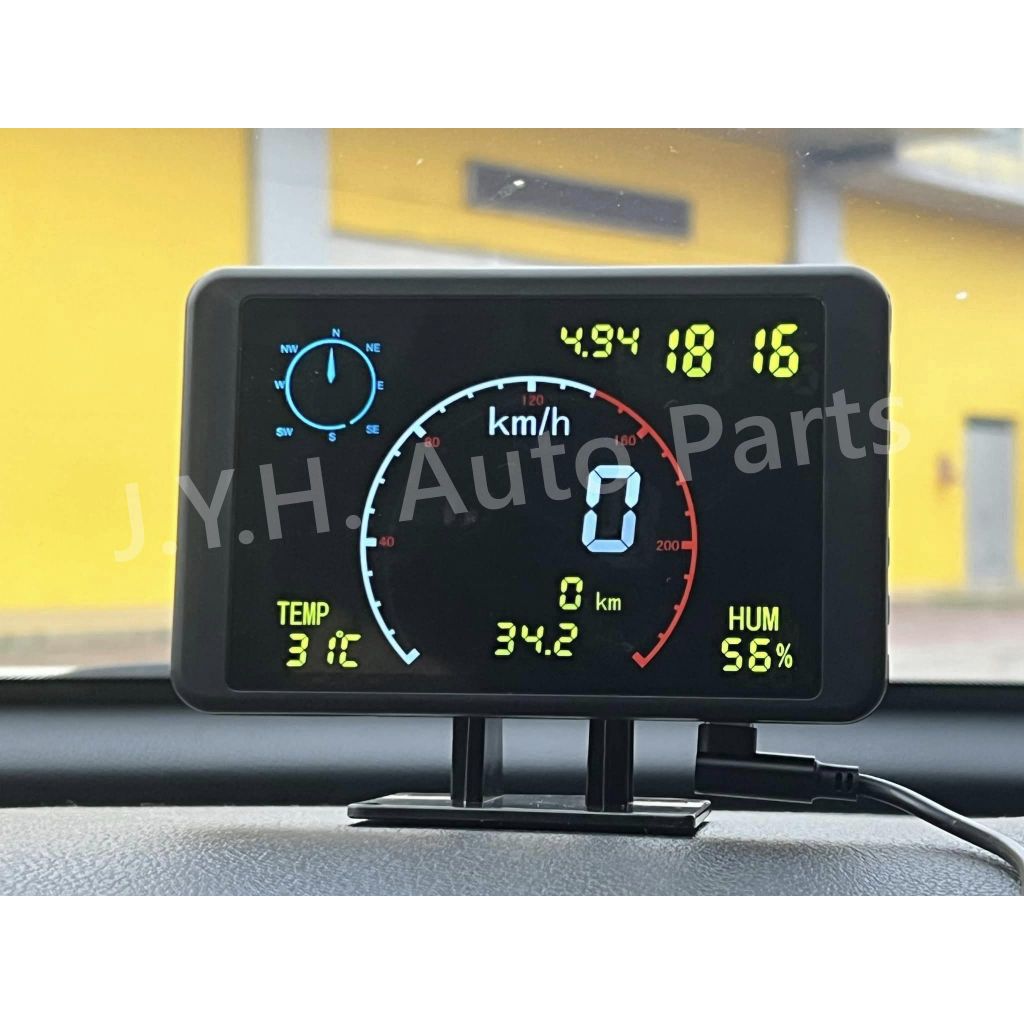 24v Meter Gps Km/h Mileage Meter Lorry Truck Bus Volvo Hino Hicom Scania Easy Install