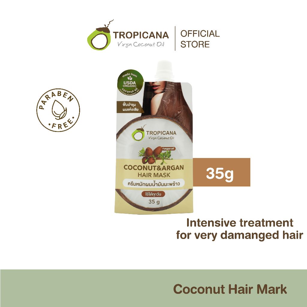 Tropicana Coconut & Argan Hair Mask (35g) | 发膜