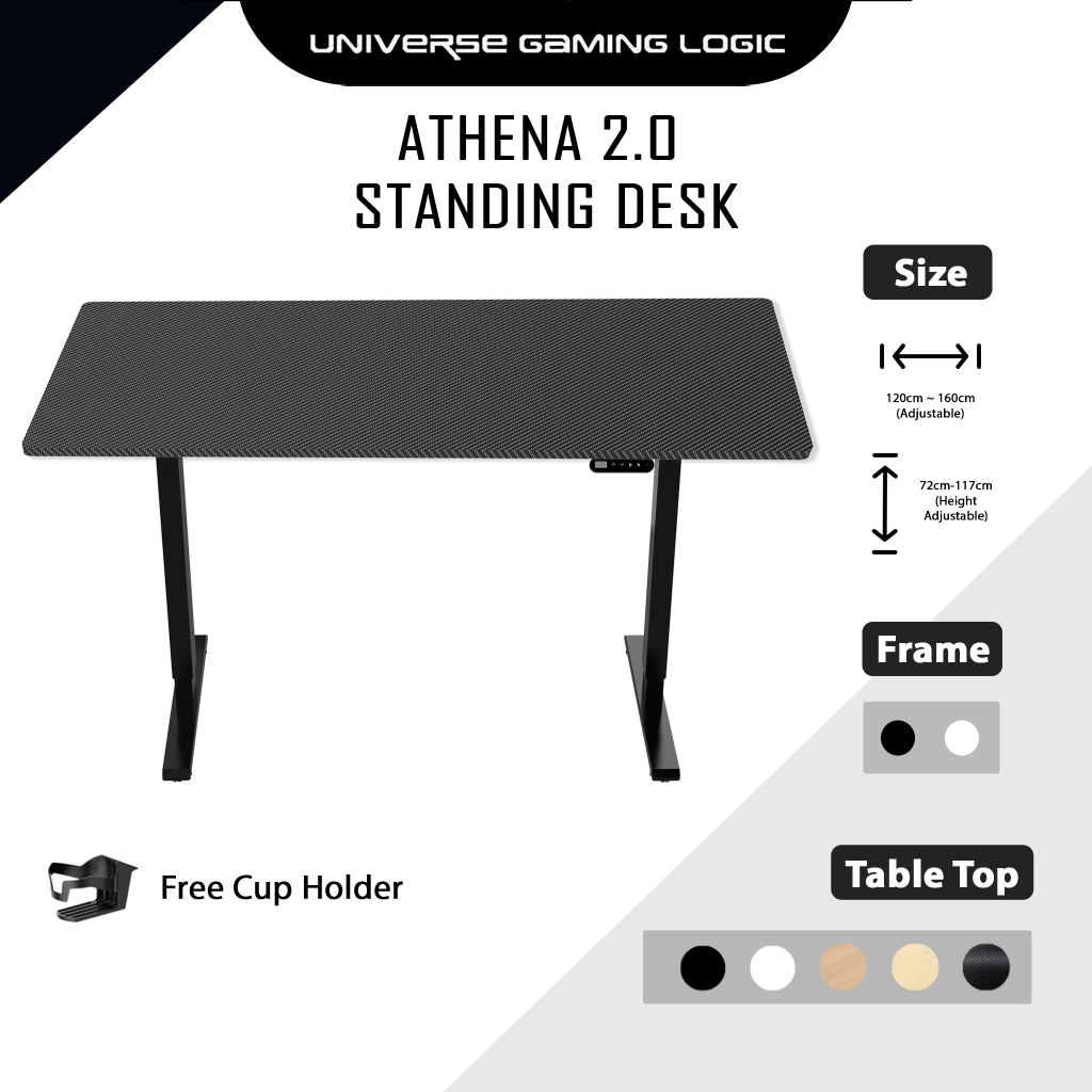 UGL Athena 2.0 Standing Desk/Smart Lifting Motorized and Height Adjustable Table Gaming Design/Office/升降桌