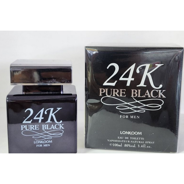(ORI)_24K PURE BLACK BY LONKOOM Best Perfume Collections For Unisex ALL VIRAITEES