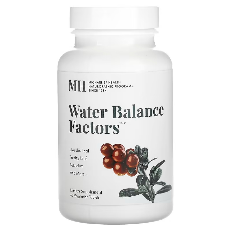 Michael's Naturopathic, Water Balance Factors, 60 / 90 / 120 Vegetarian Tablets