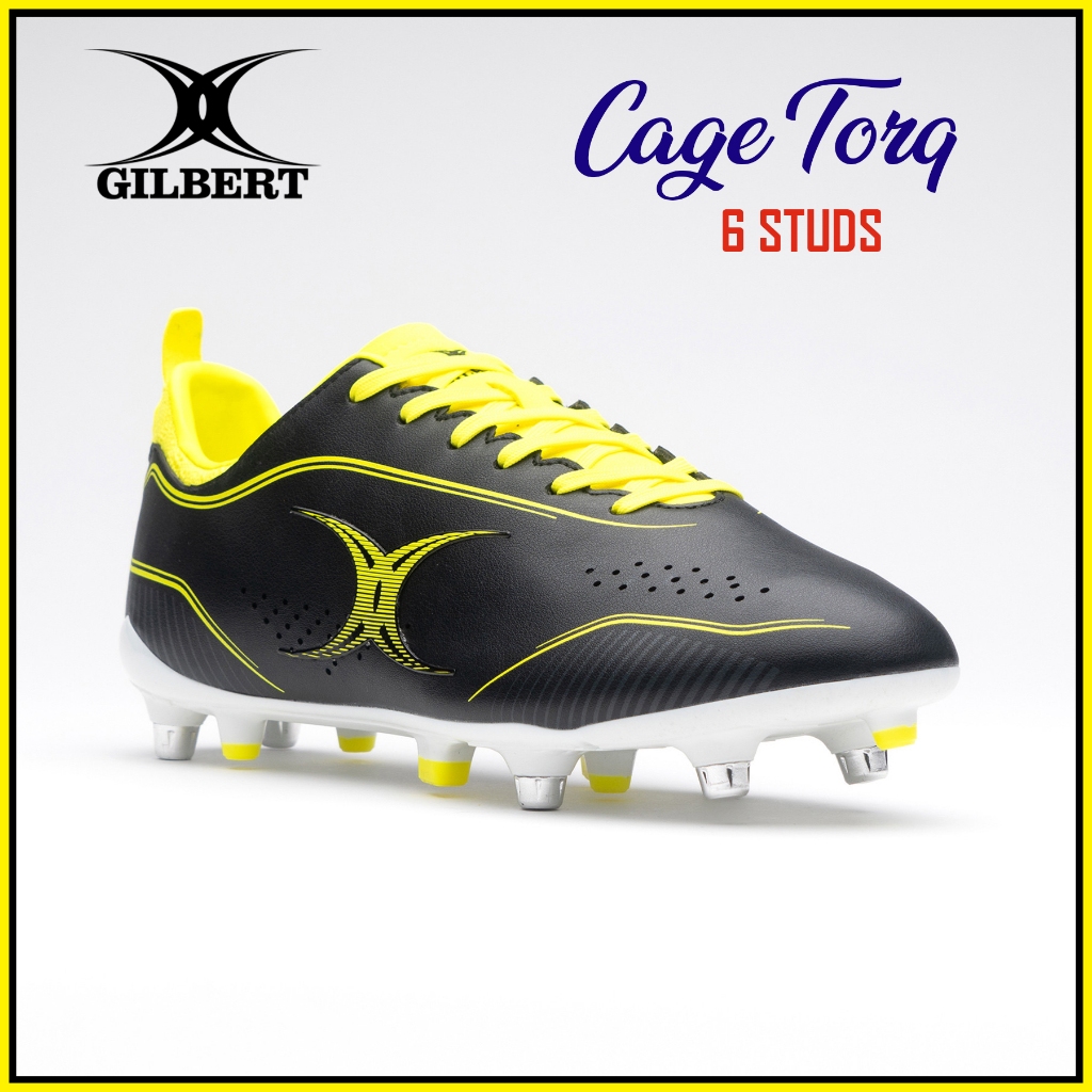 *New Arrival* 2024 Gilbert Cage Torq 6 Studs Rugby Boots Shoes Kasut Ragbi