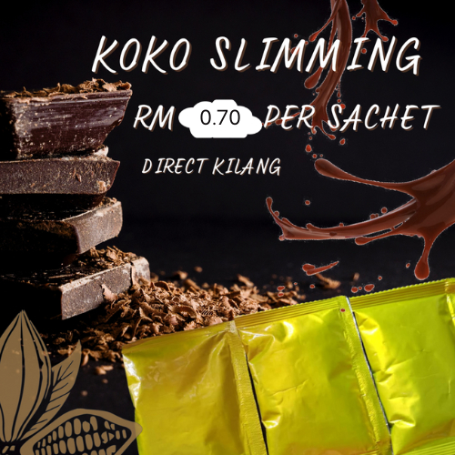 Coklat Kurus Chocolate Slimming Sekat Selera Makan Borong Murah 25gram [1 Sachet]