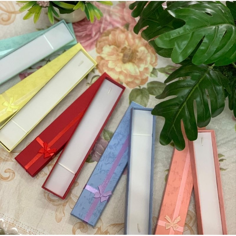BOX PAPER EMAS COLOURFUL (NECKLACE BOX) READY STOK !!