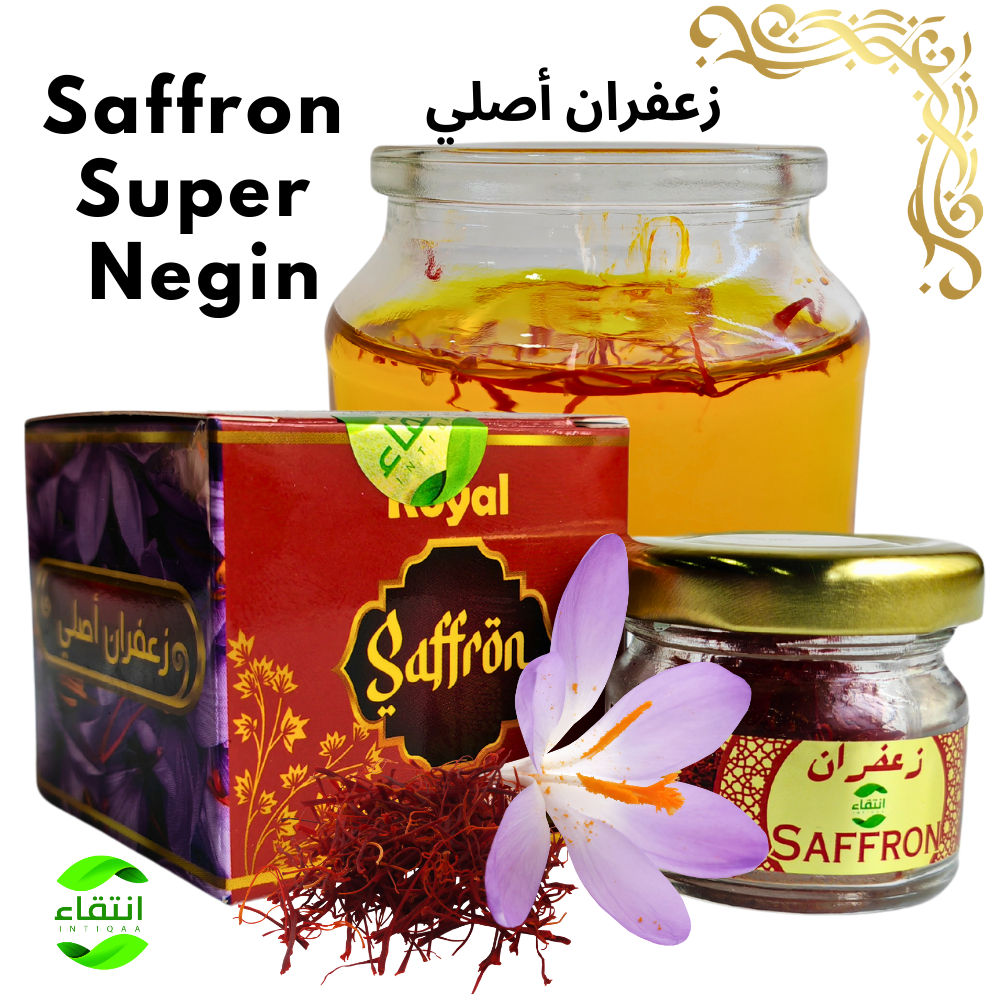 Super Negin Saffron Iran Original Gred AAA Asli Debunga Safran Makanan Sunah Herba gram 1 saffron