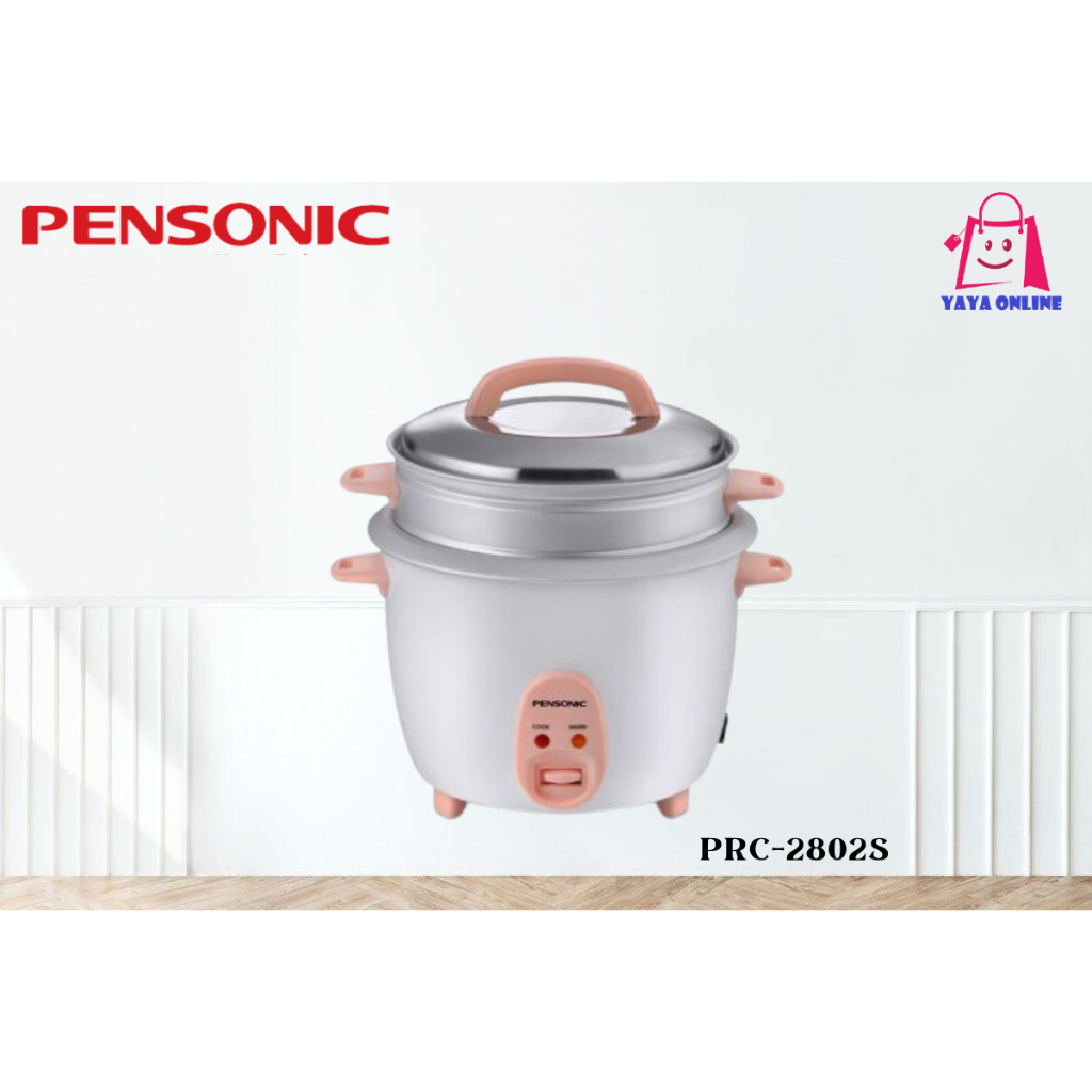 PENSONIC RICE COOKER PERIUK NASI ELEKTRIK WITH STEAM TRAY PRC-2802S PRC2802S