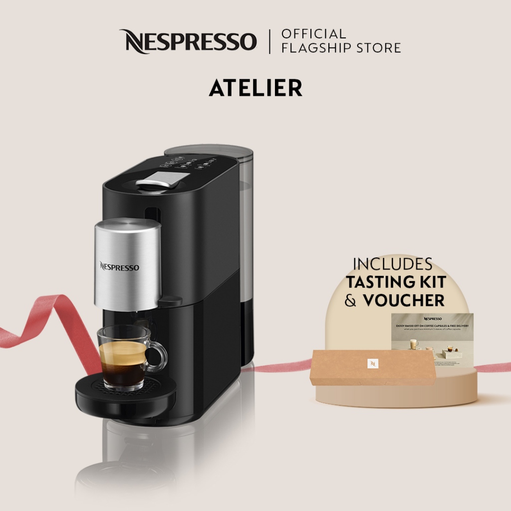 Nespresso Atelier Coffee Capsule Machine S85-SG-BK-NE | Free RM50 Coffee Credit Voucher 134875