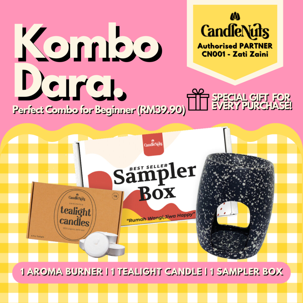 CandleNutsByNadia CNBN BEGINNER COMBO / KOMBO BEST SELLER / KOMBO MINI Candle Meltz / Scented Candle / Lilin Wangi