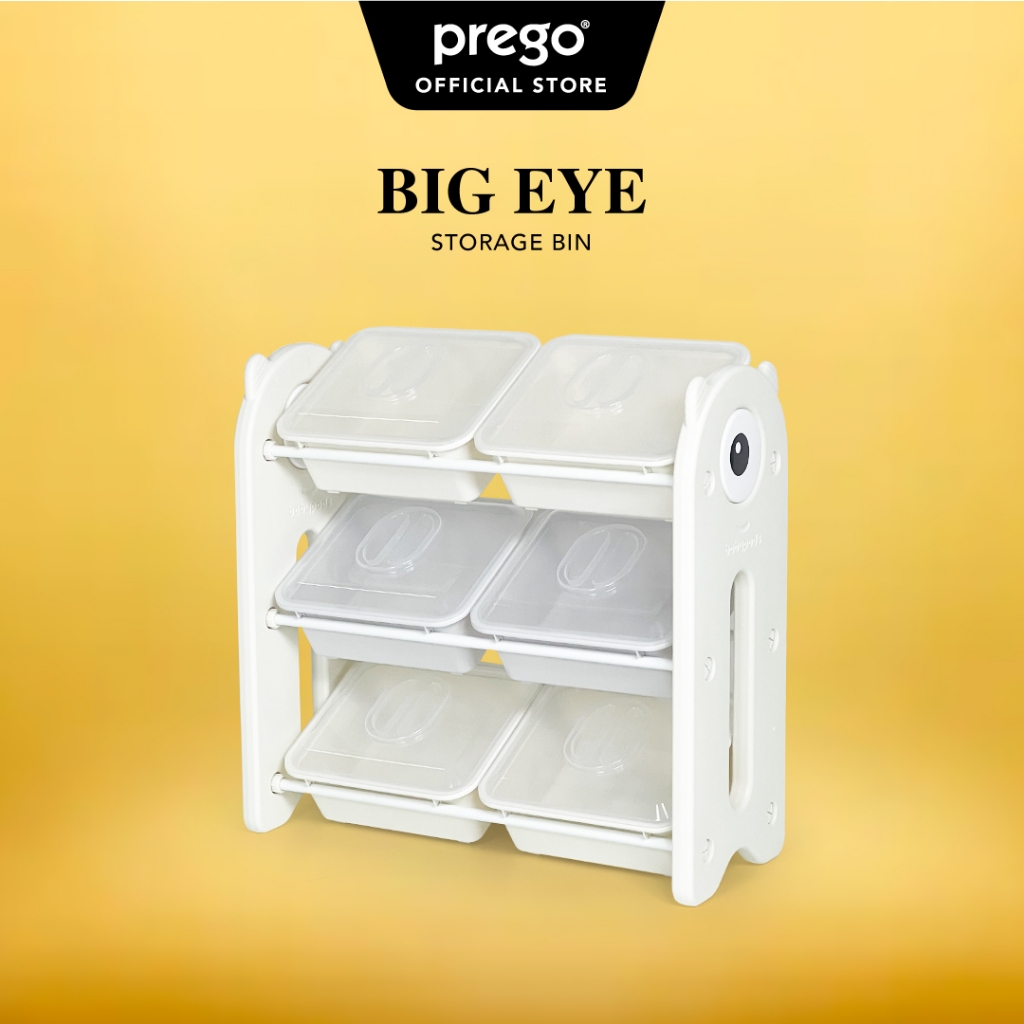 Prego Big Eye Monster Storage Bin With Lid Toys Organizer Rak Mainan Kanak