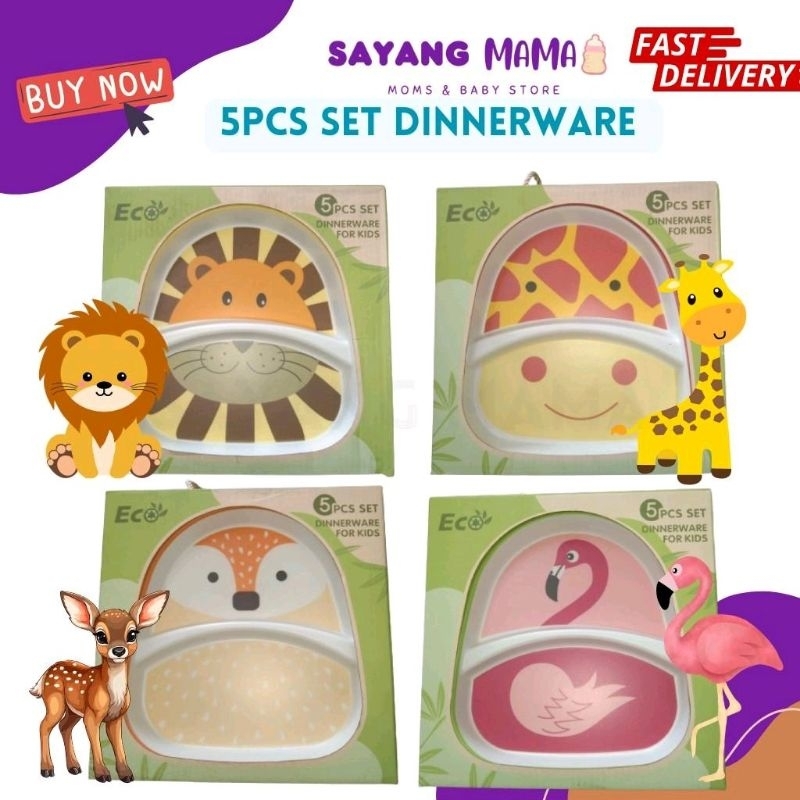 5pc Set Children Dinnerware