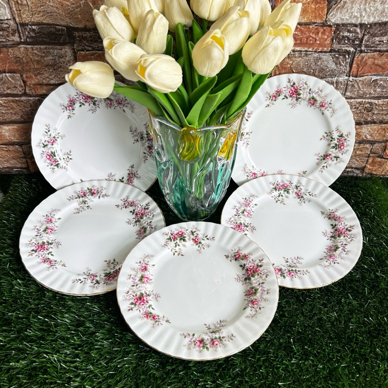 ❤️SUPER MERDEKA SALE ❤️HARGA UNTUK 5 BIJI Royal Albert Lavender Rose Salad Plate 21cm/8”