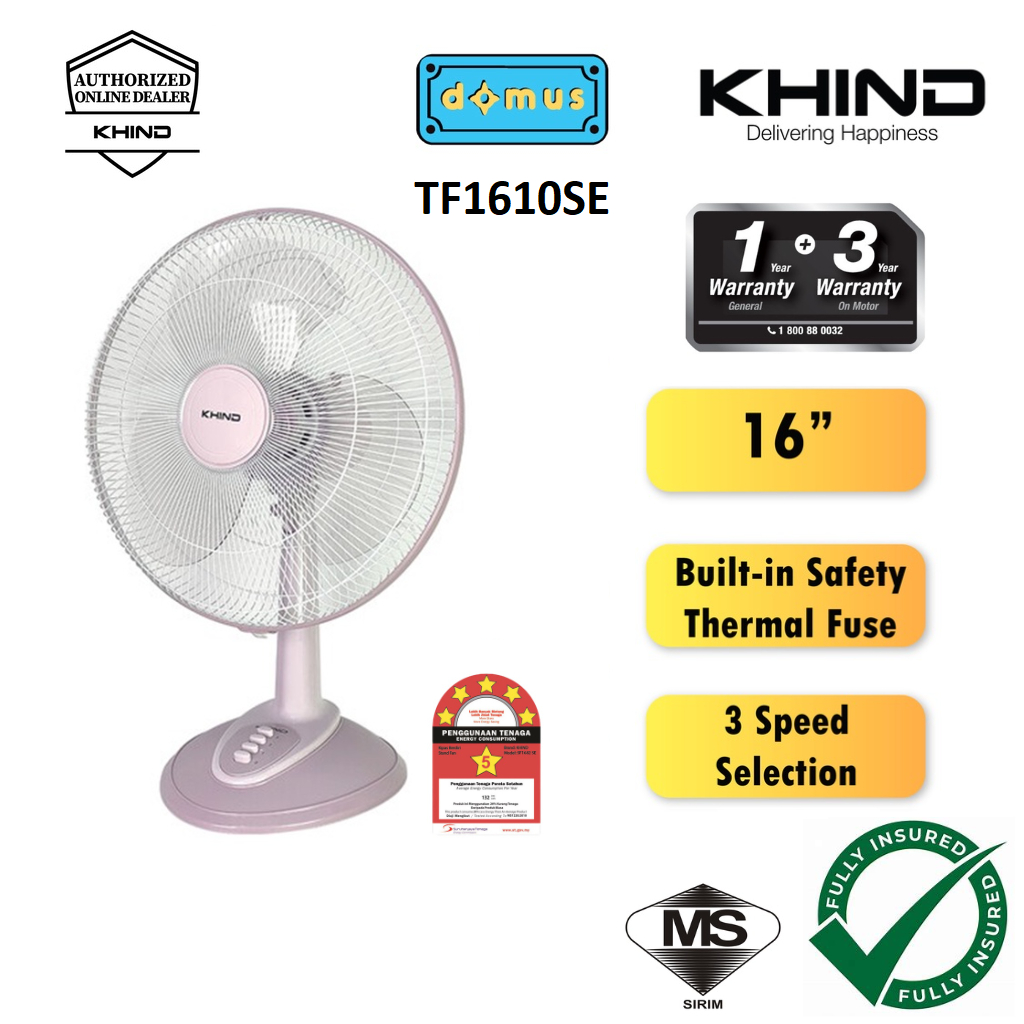 Khind Table Fan 16 Inch Desk Fan Kipas Meja Murah 16" TF1610SE