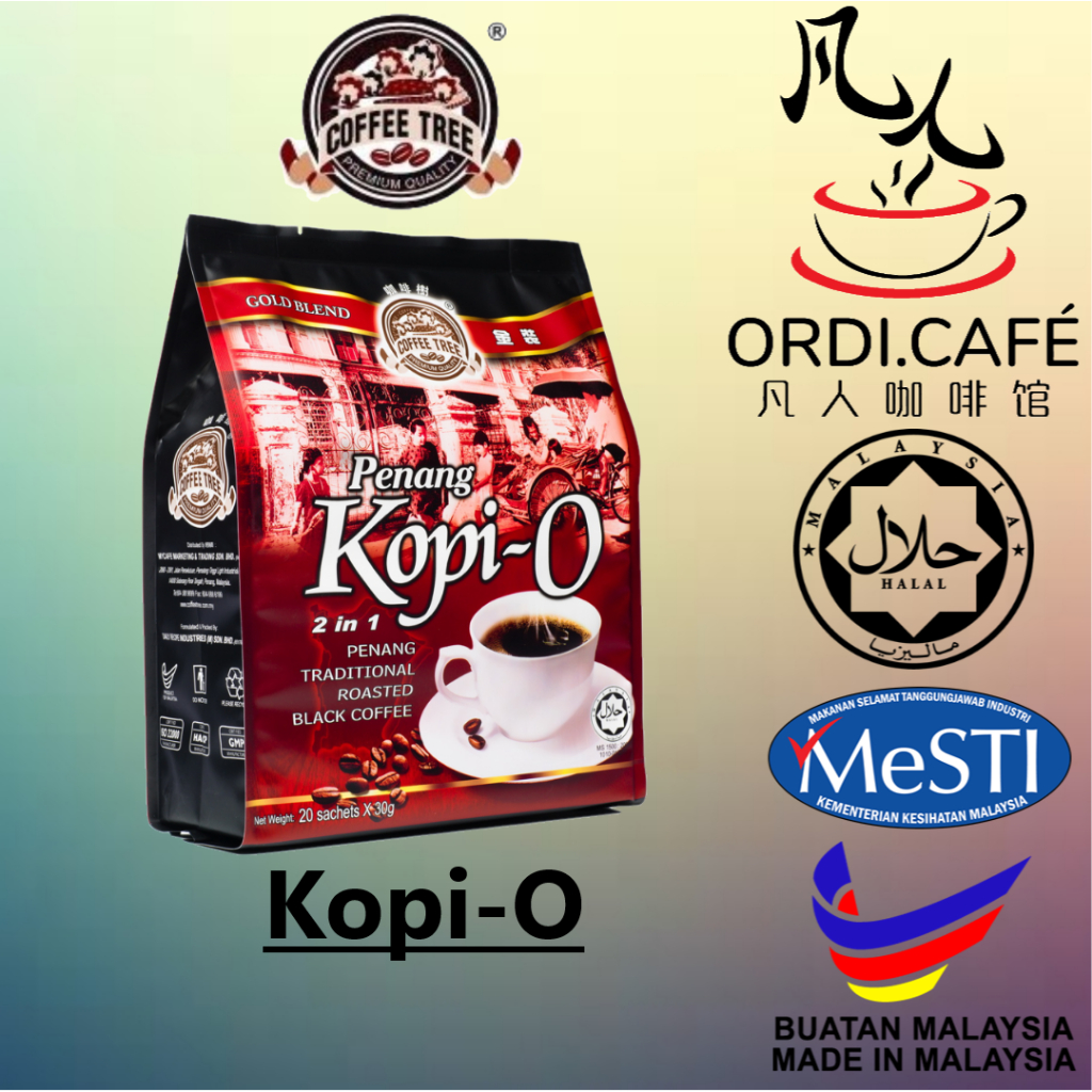 Coffee Tree 2 in 1 Penang Gold Blend Kopi O  20’s x 30g