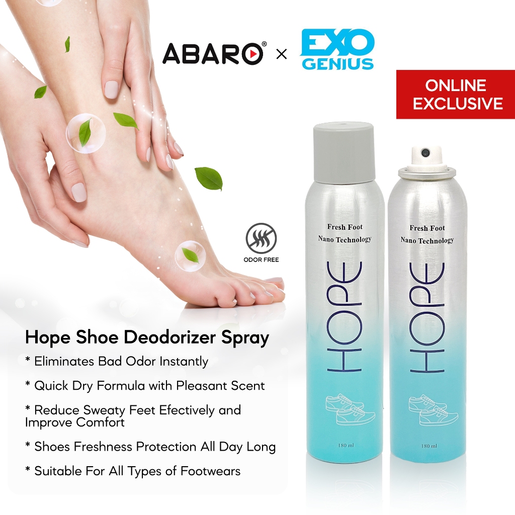 [Online Exclusive]Hope foot spray and shoe care deodorant spray FF-SPR01 Nano Technology 180ml (anti-bacteria and elimin