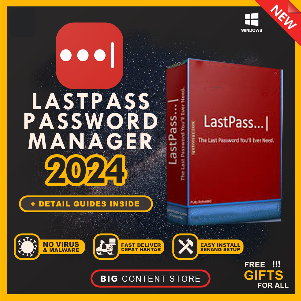 LastPass Password Manager 4.132 EASY INSTALL SOFTWARE LIFETIME PREMIUM FAST DELIVERY SAFE