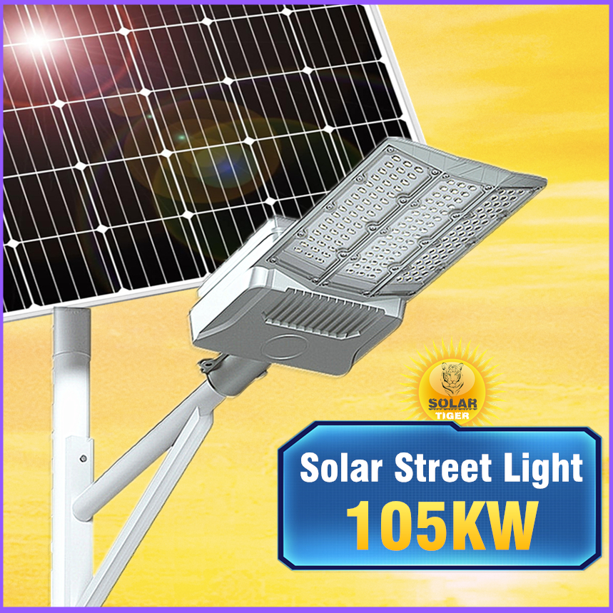 Solar Light Outdoor Lampu Solar Jalan Taman Street Light Super Bright Super-Power LED Lamp Waterproof 21000W Warm White